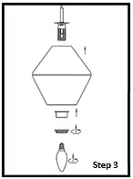 Johan Lewis Ada 3 light Ceiling pendant Step 3