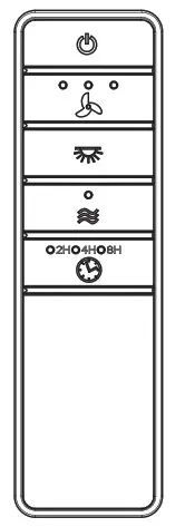 HAMPTON BAY 98131 3 Speed Universal Ceiling Fan Premier Remote Control - Operation 1