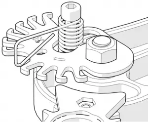 5.1. Tensioning the spring - 1