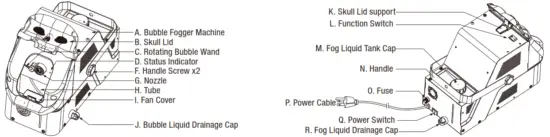 HOME ACCENTS Holiday 842445139743 Bubble Fogger Machine - PPLIANCE