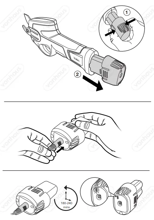 VonHaus 2500258 Cordless Garden Pruner - BATTERY
