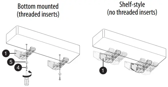 BEST BUY essentials BE SBM110 Wall Mount Soundbar Bracket Kit - mounting holes