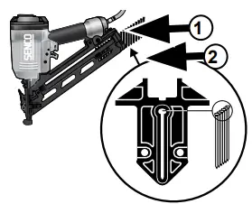SENCO FinishPro16XP 65mm Second Fix Air Nail Gun - fig 3