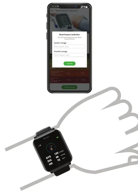 GOQii Smart Vital Smart Watch - HOW TO MEASURE 3