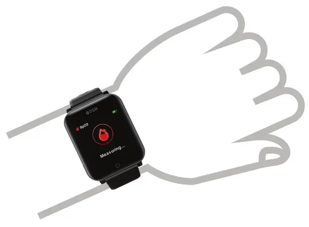 GOQii Smart Vital Smart Watch - HOW TO MEASURE SPO2