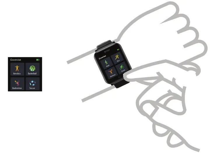 GOQii Smart Vital Smart Watch - HOW TO TRACK