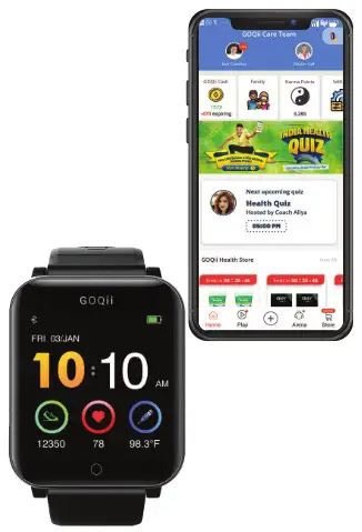 GOQii Smart Vital Smart Watch - LINK YOUR