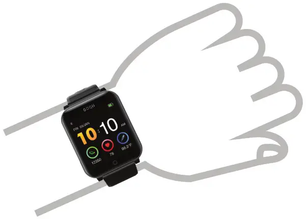 GOQii Smart Vital Smart Watch - WHERE TO SEE THE STEPS