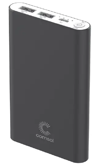 comsol PB0802BK 8000mAh Dual Port Power Bank
