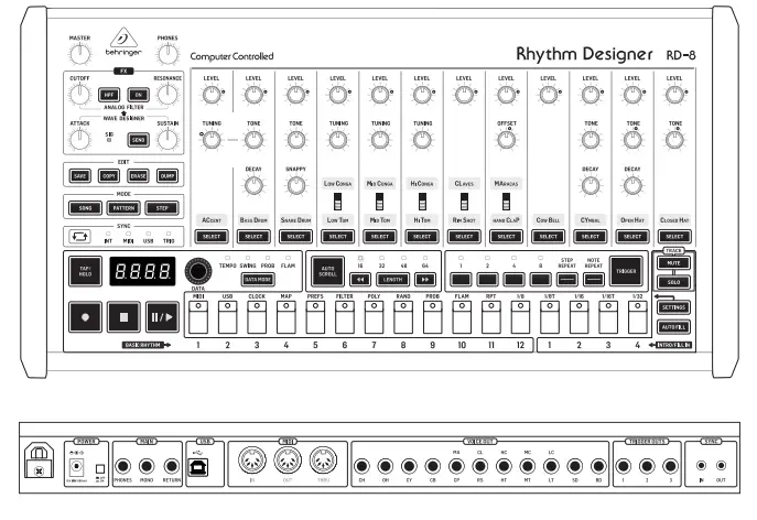 behringer RD 8 MKII Classic Analog Drum Machine-fig3