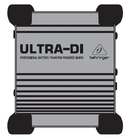 behringer DI100 ULTRA-DI Professional Battery-Phantom Powered DI-Box