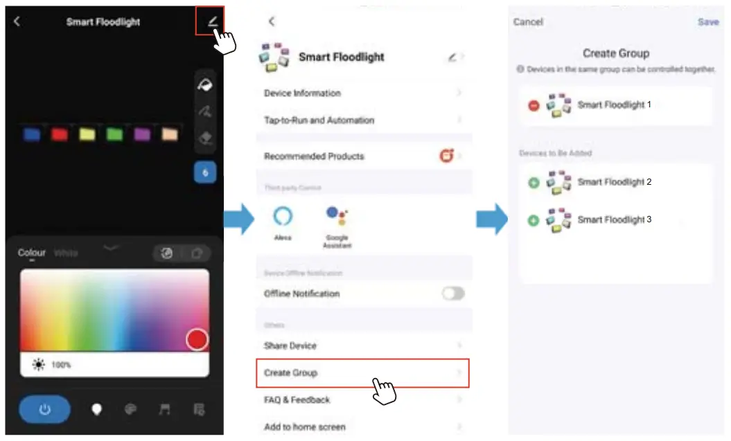 Ustellar UT88875 Smart LED Flood Light - app 6