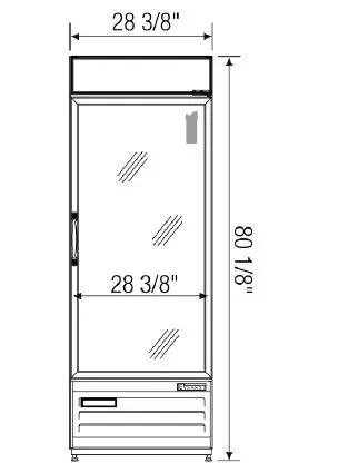 EVEREST EMGR24 Glass Door Merchandiser Refrigerator logo