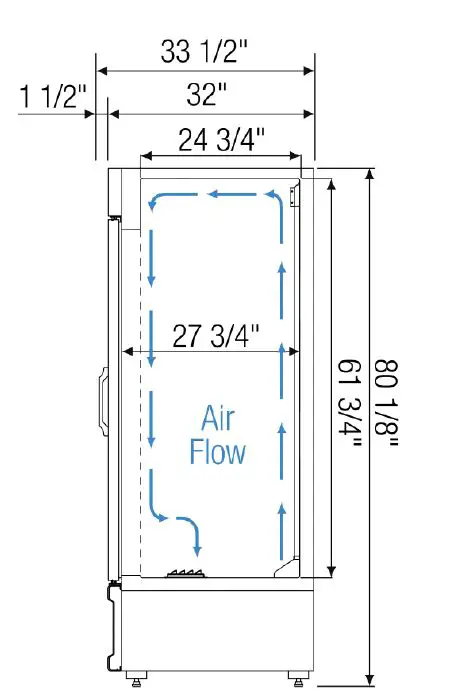 EVEREST EMGR24 Glass Door Merchandiser Refrigerator 2