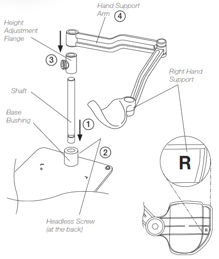 JBC RHN-A Rework Hand Support for PHNK - Assembly