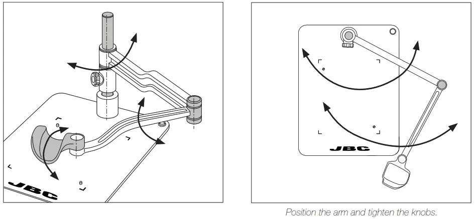 JBC RHN-A Rework Hand Support for PHNK - RHN arm