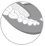 oclean X10 Smart Electric Toothbrush - Recommended tooth brushing method 3