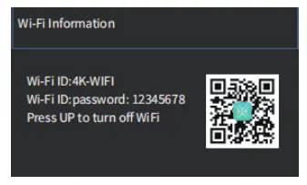 KOMERY RX200 4K WiFi Camera -QR Code