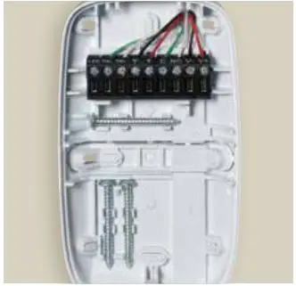 resideo DT8000 Series Hardwired Indoor Motion Detectors Instructions - Snap-in Place Screw Retention