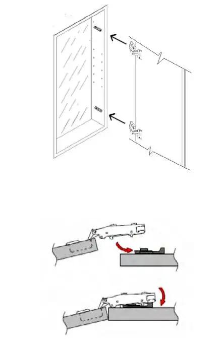 FUTURE GLASS SC1-PL-38X22 Nia Mirror Cabinet - Reassembling the door(s)