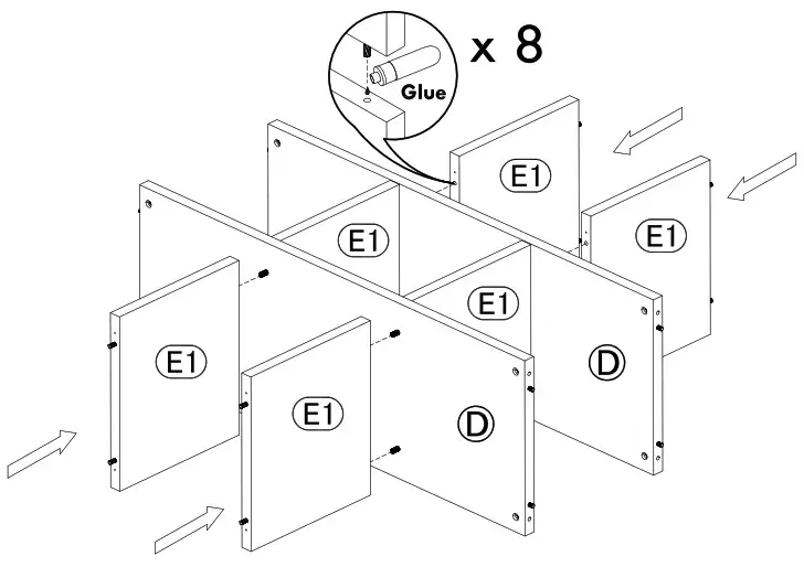 VENDOOR 9 Cube Storage Organizer - Cam Fastening system 13
