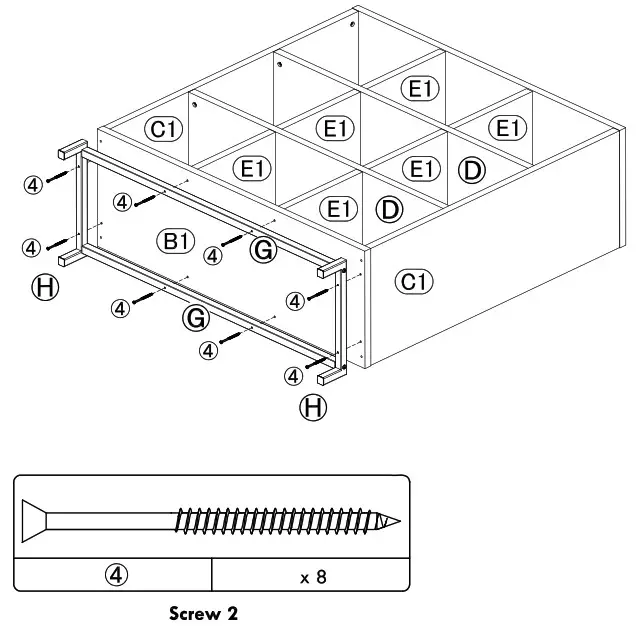 VENDOOR 9 Cube Storage Organizer - Cam Fastening system 21