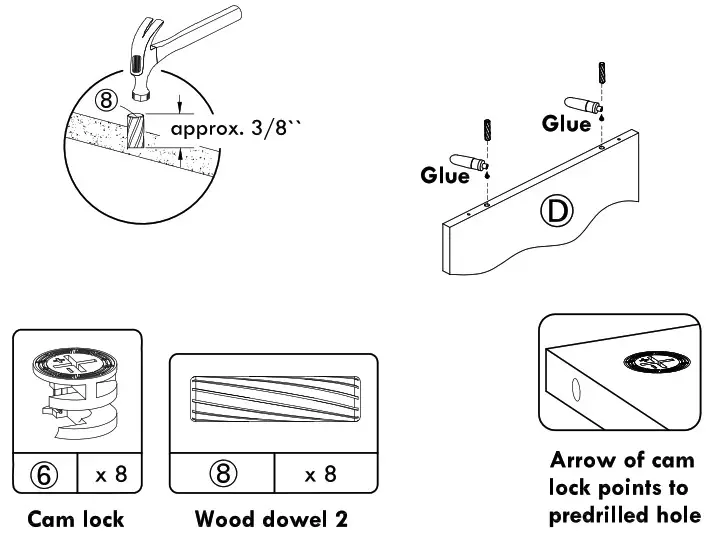 VENDOOR 9 Cube Storage Organizer - Cam Fastening system 8