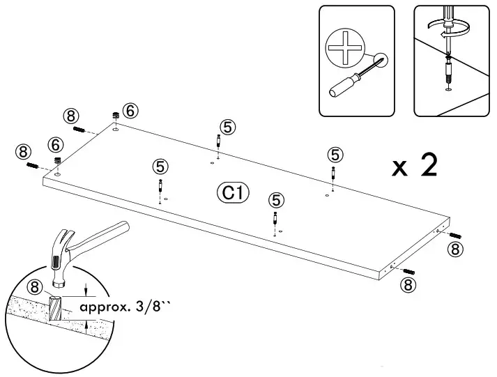 VENDOOR 9 Cube Storage Organizer - Cam Fastening system 9