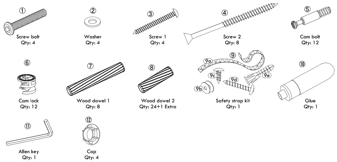 VENDOOR 9 Cube Storage Organizer - Tools Needed to assemble 4