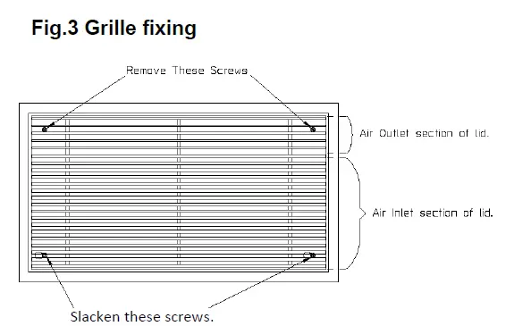 CLAUDGEN RAC1306 ScreenZone Recessed Warm Air Curtains FIG 7