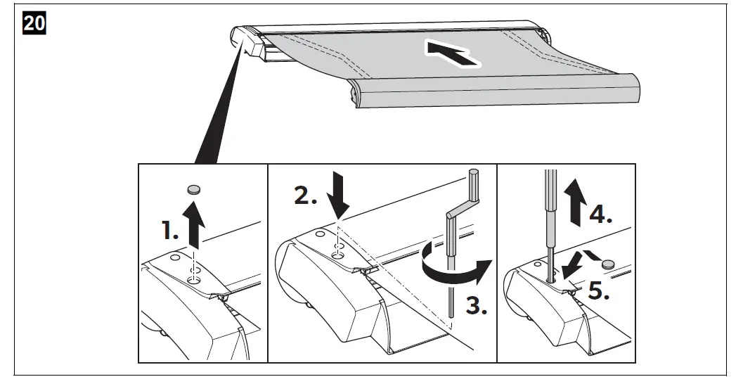 DOMETIC PR2000 Roof Mounted Awning DC Camper fig (19)