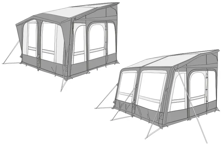 DOMETIC Ace AIR Awning Tent - cover