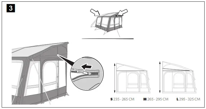 DOMETIC Ace AIR Awning Tent - overview 22