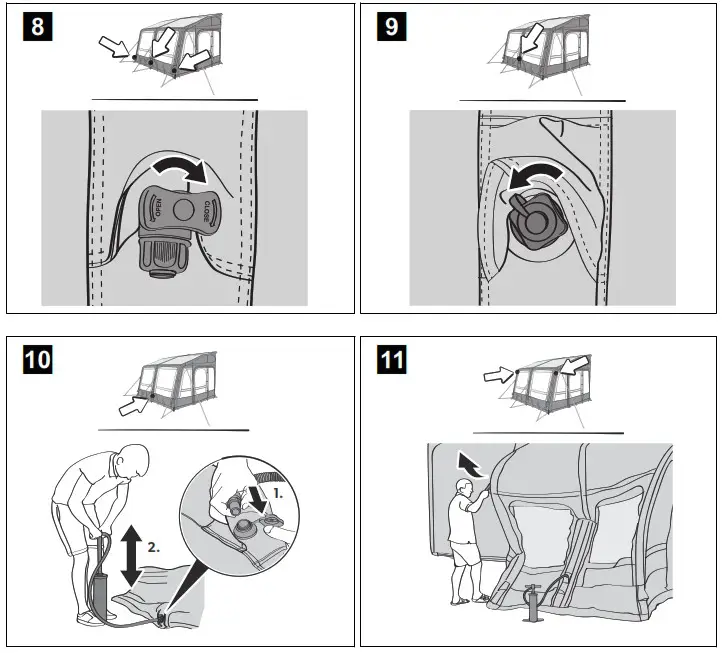 DOMETIC Ace AIR Awning Tent - overview 24