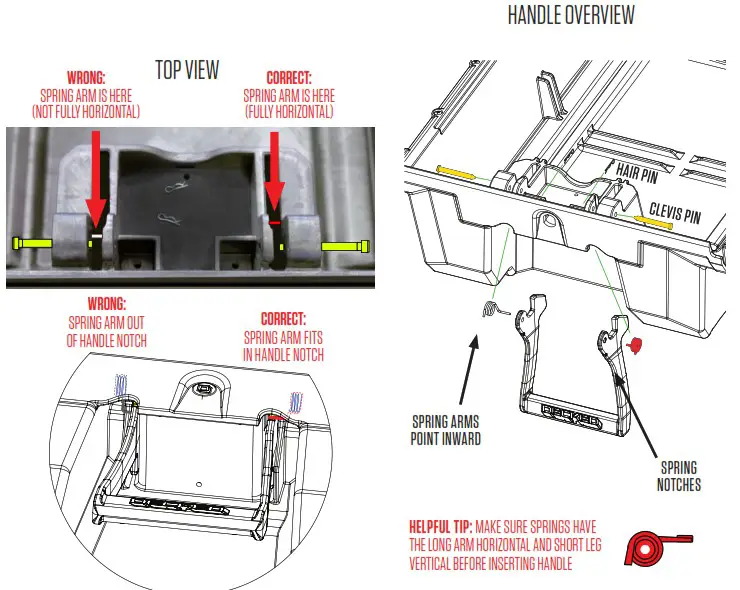 DECKED DS5 Ford Super Duty Bed Length - DRAWER HANDLES