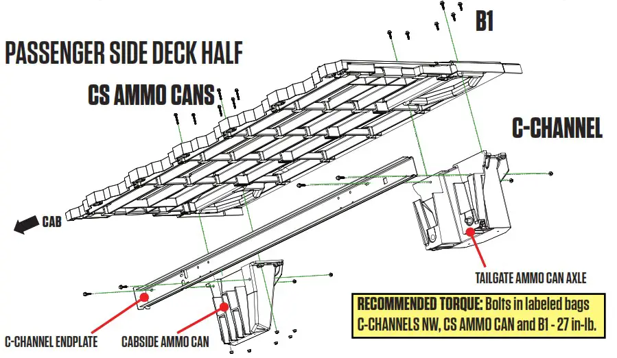 DECKED DS5 Ford Super Duty Bed Length - DRIVER SIDE DECK HALF 2
