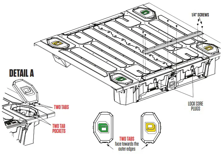DECKED DS5 Ford Super Duty Bed Length - HOOKS 2
