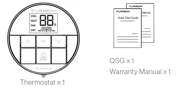 FURRION-FACW10ESSA-BL-Standard-Single-Zone-Wall Thermostat-FIG-2