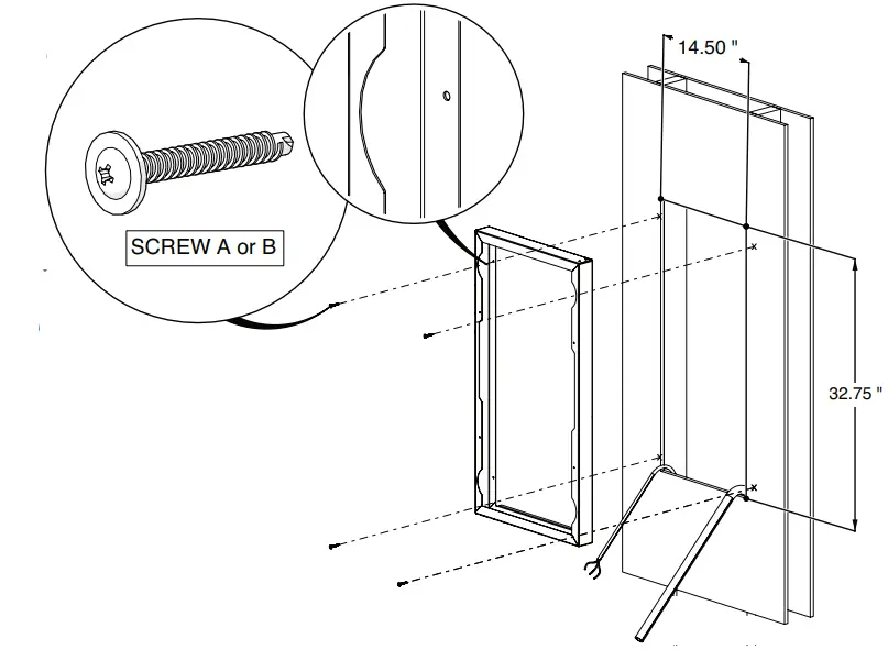 BROAN 4037767 In-Wall Dehumidifier 2x4 Wall Mounting Bezel Kit fig (5)
