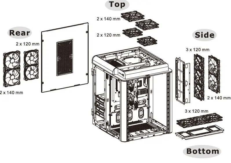 thermaltake LEVEL 20 HT Full Tower Chassis-12