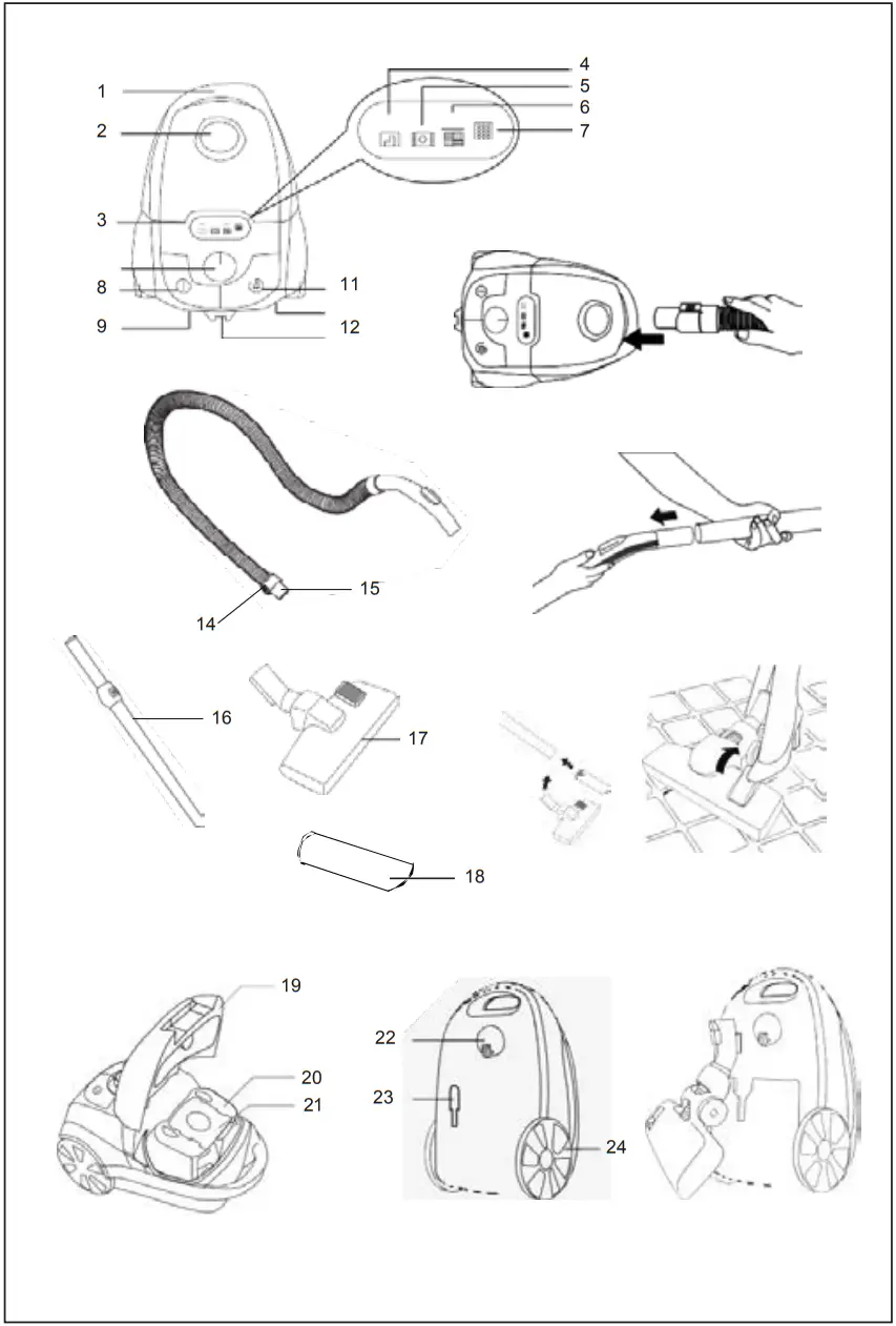 zelmer ZVC333 Bagged Vacuum Cleaner - FIG