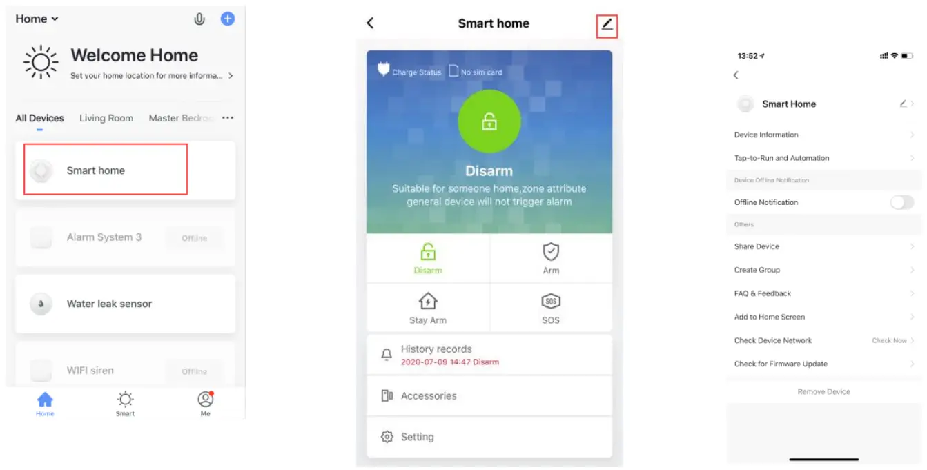 HOMCLOUD WL-AK99CST WiFi and GSM Home Alarm System -8