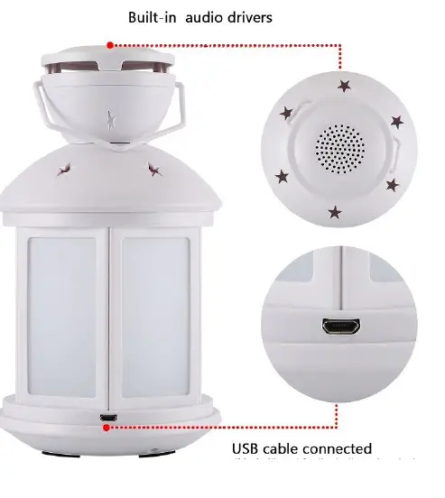 SYLVANIA SP999-BLACK Lantern Bluetooth Speaker 1