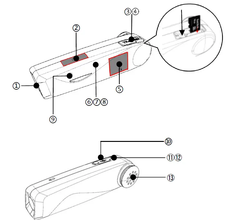 Ordro EP6 Plus 4K Video Camcorder Wearable Vlog Camera (2)
