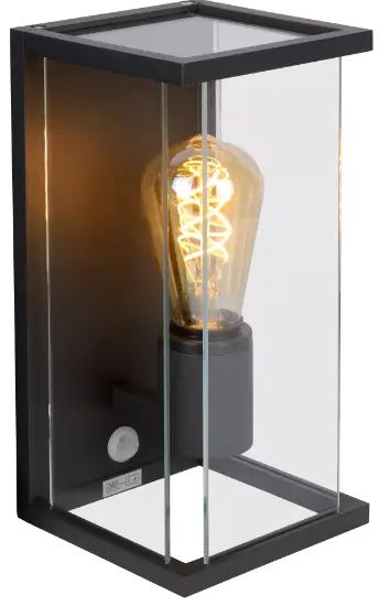 LUCIDE-Antraciet-1xE27-Outdoor-Wall-Lamp-product
