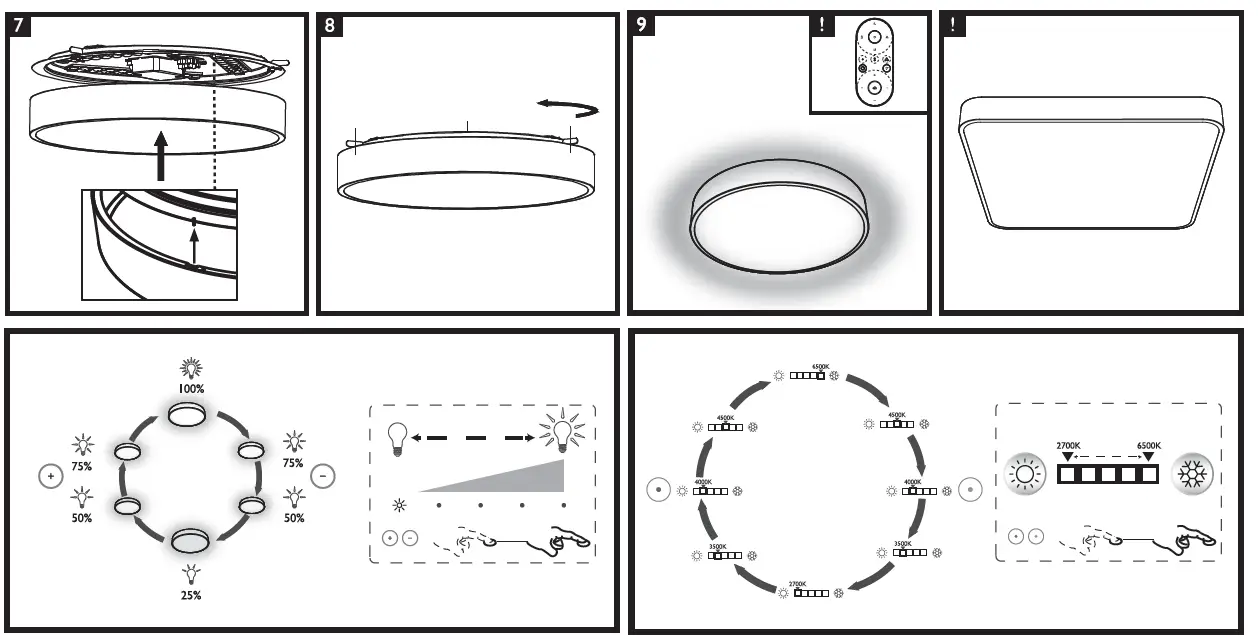 PHILIPS Brown CL800 AIO RD 28W Ceiling Light 2