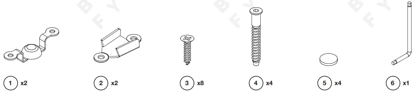 VonHaus 4000007 Grey Dressing Table Top Tilting Mirror on Stand - HARDWARE