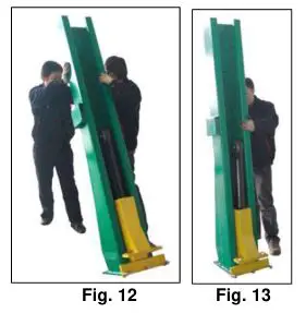 Single Column Platform Storage Lift SC-2K - Using two people, carefully stand the column upright and maneuver to the predetermined location