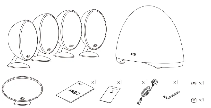 KEF E305 Home Theatre Speaker System - fig