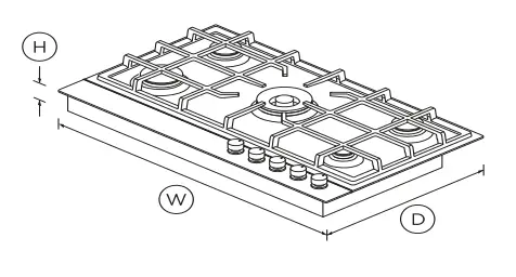 FISHER PAYKEL CG365DLPX1 N 36 Inch LPG Gas on Steel Cooktop - 1